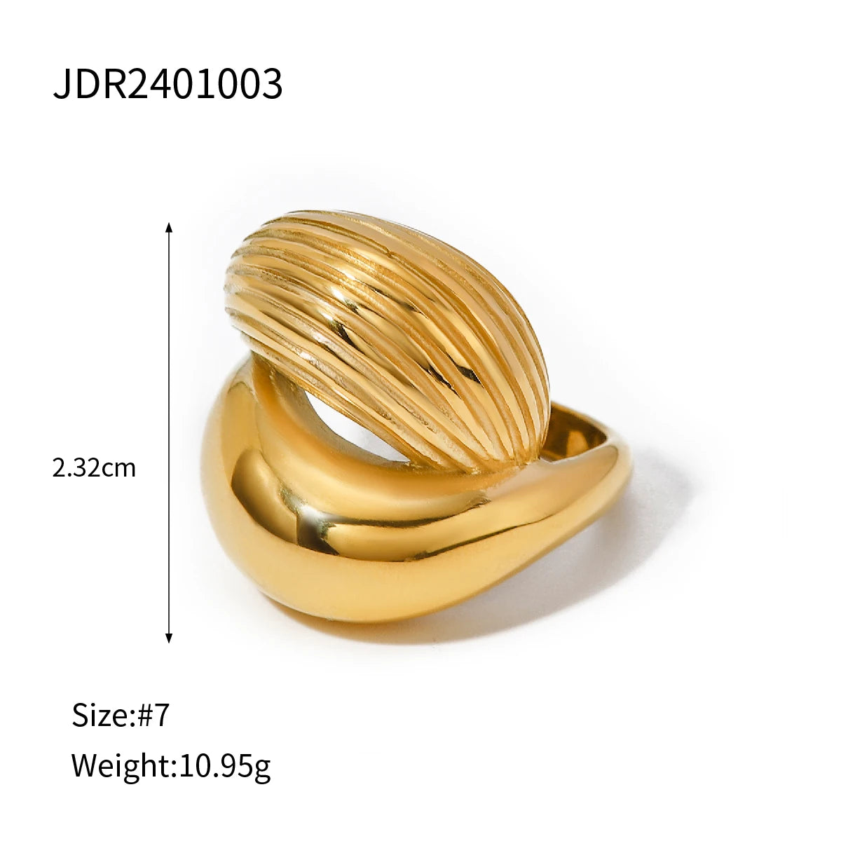 Uworld Fashion Pearl Leaf Adjustable Gold Ring Women's Jewelry Gift For Her