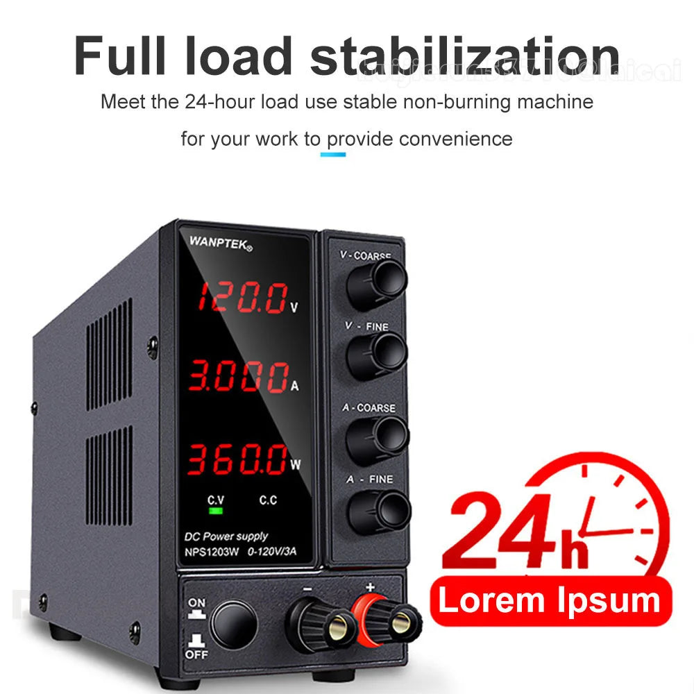 Adjustable Lab Bench Power Supply 30V 6A Switching DC Digital Precision Variable