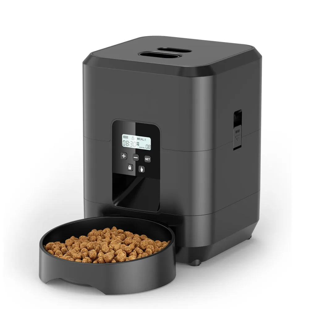 Smart Automatic Pet Feeder – Timed Cat & Dog Food Dispenser with Slow Feed Bowl