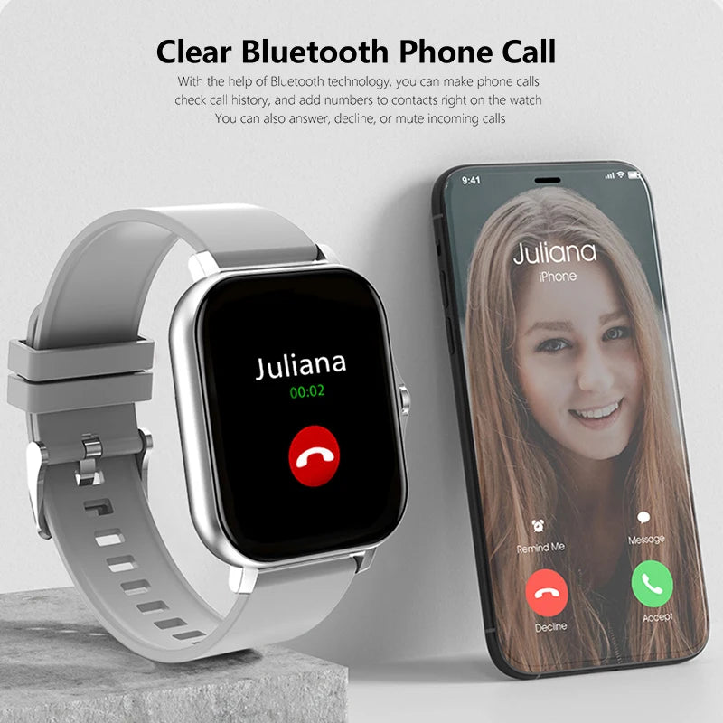Sports Smart Watch Fitness Tracker Health Monitor Waterproof Wireless Call