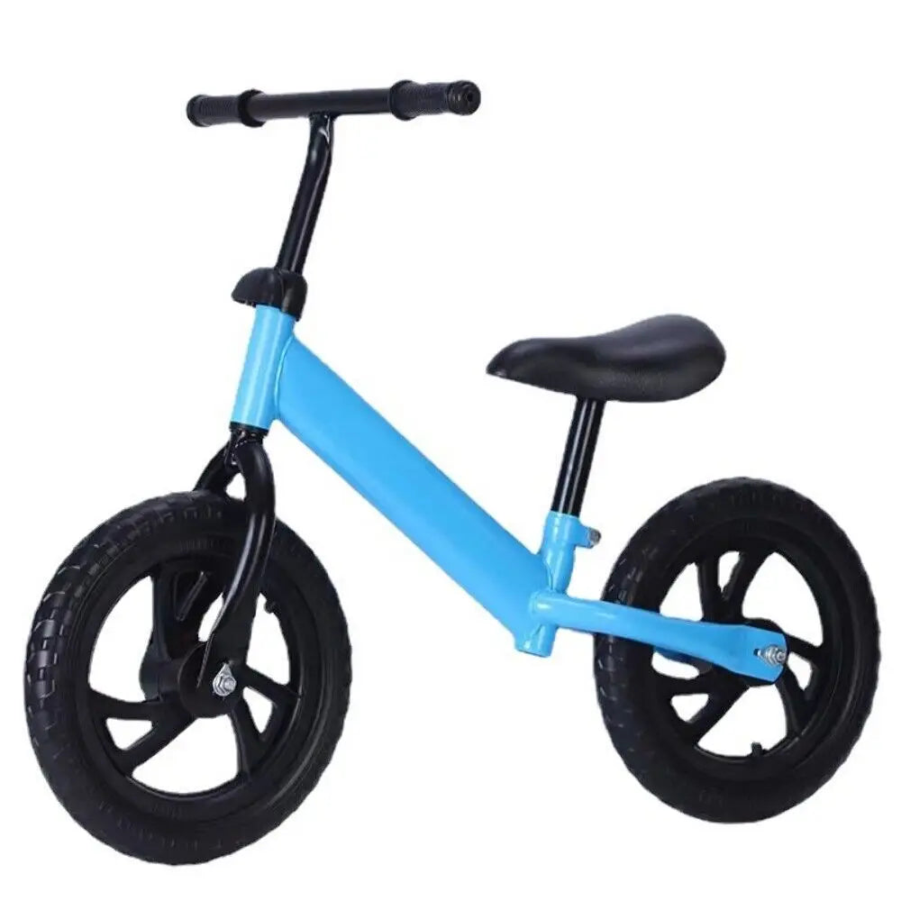 12" Kids Balance Bike with Foam Wheels – No Pedals, Outdoor Baby Training Toy