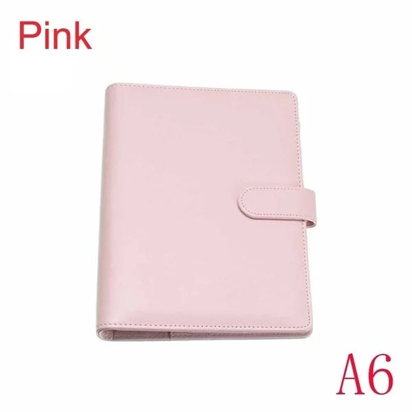Vintage Refillable Leather Notebook–Ring Binder File Folder for Office & Notes