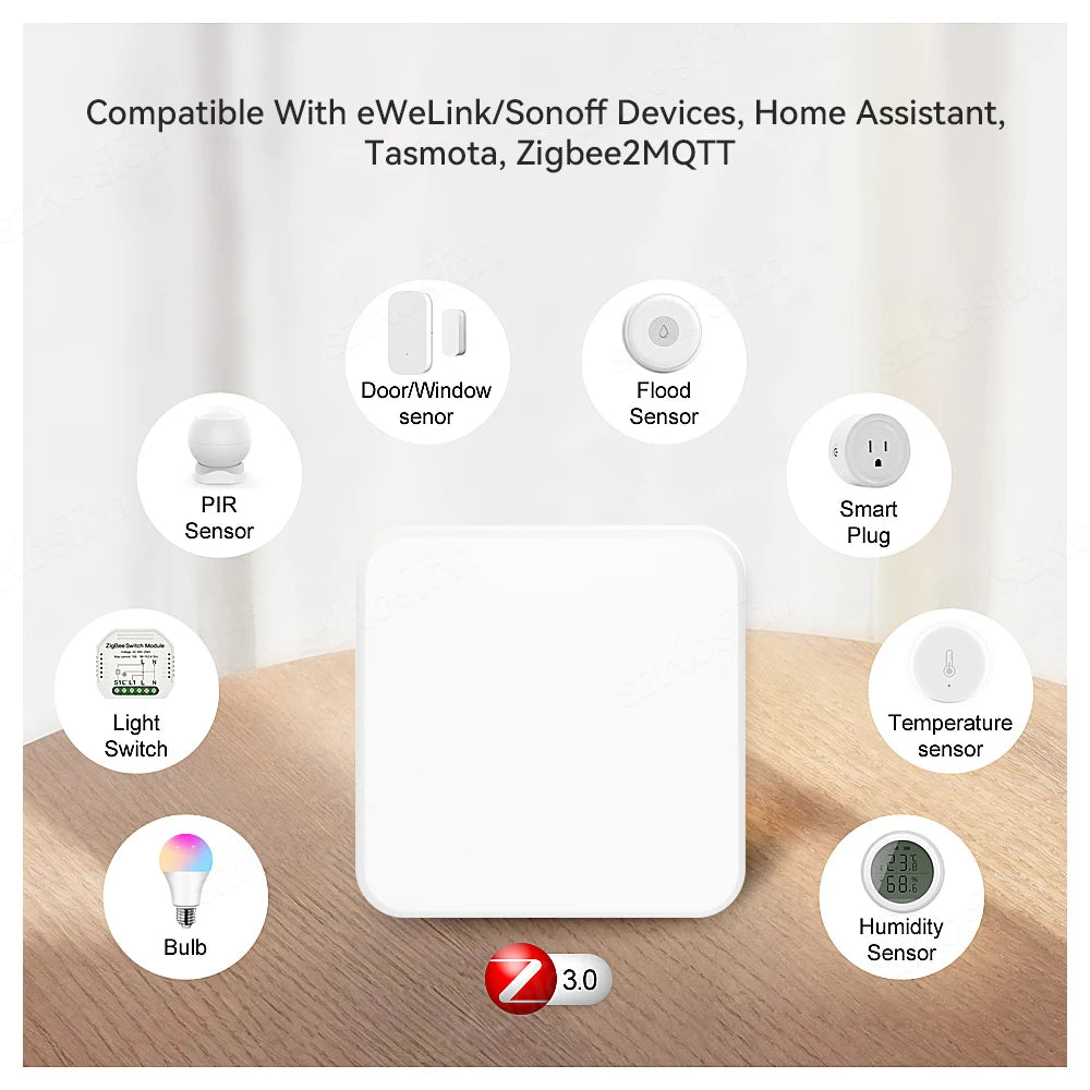 ZigBee 3.0 Smart Gateway Hub – eWeLink APP,Tasmota,Zigbee2MQTT, Home Assistant
