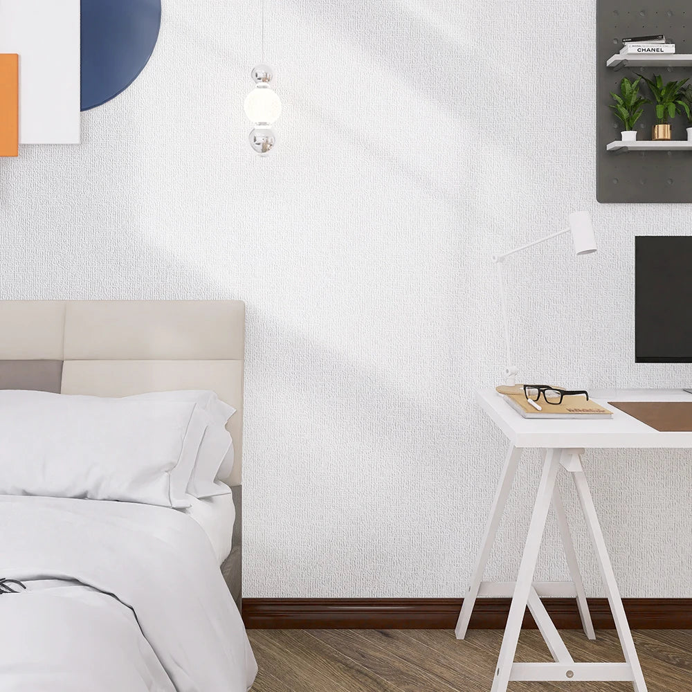 White 3D Foam Wall Sticker - Thicken Waterproof Self-Adhesive Home Decoration