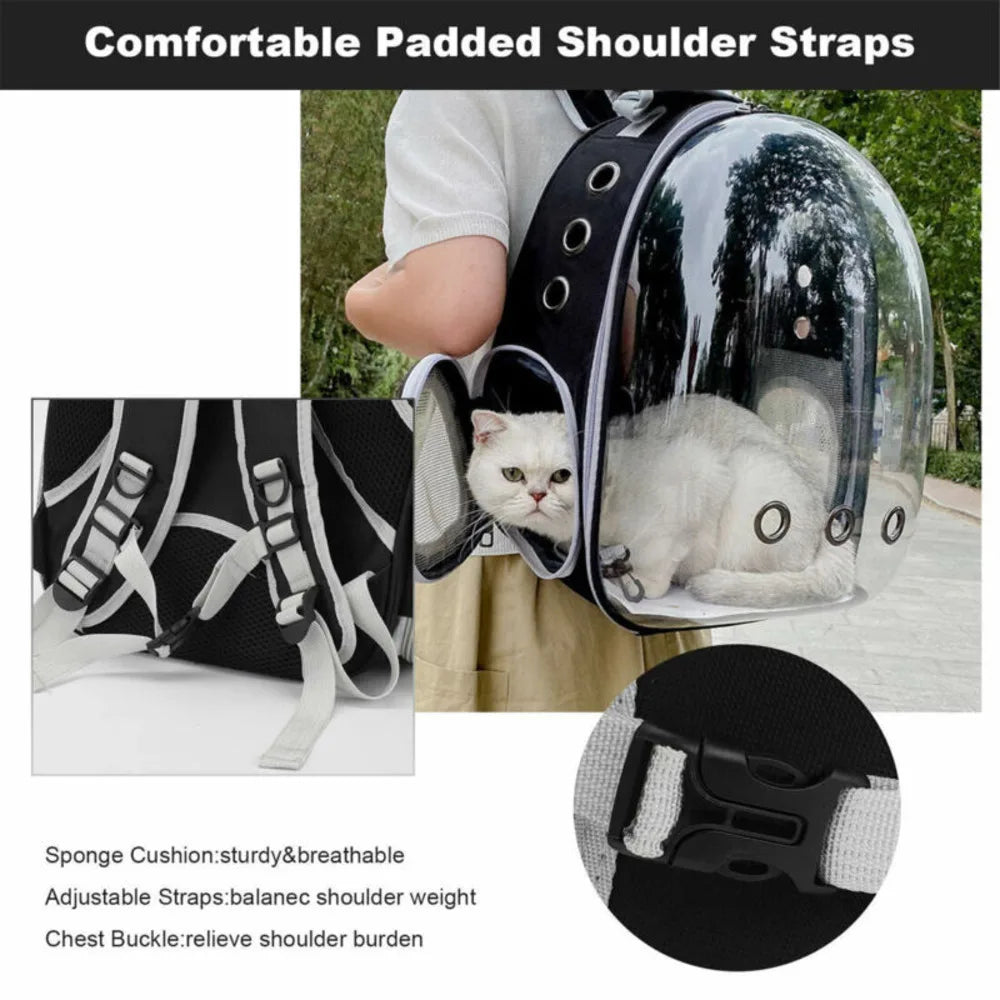Astronaut Clear Window Breathable Travel Backpack For Cats,Dogs And Pets Carrier