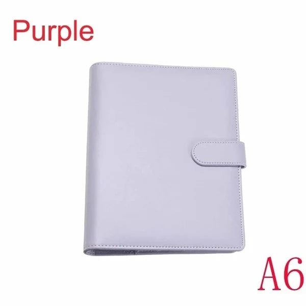 Vintage Refillable Leather Notebook–Ring Binder File Folder for Office & Notes