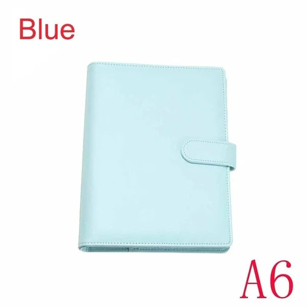 Vintage Refillable Leather Notebook–Ring Binder File Folder for Office & Notes
