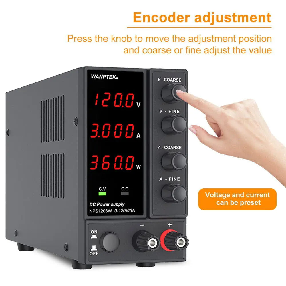 Adjustable Lab Bench Power Supply 30V 6A Switching DC Digital Precision Variable