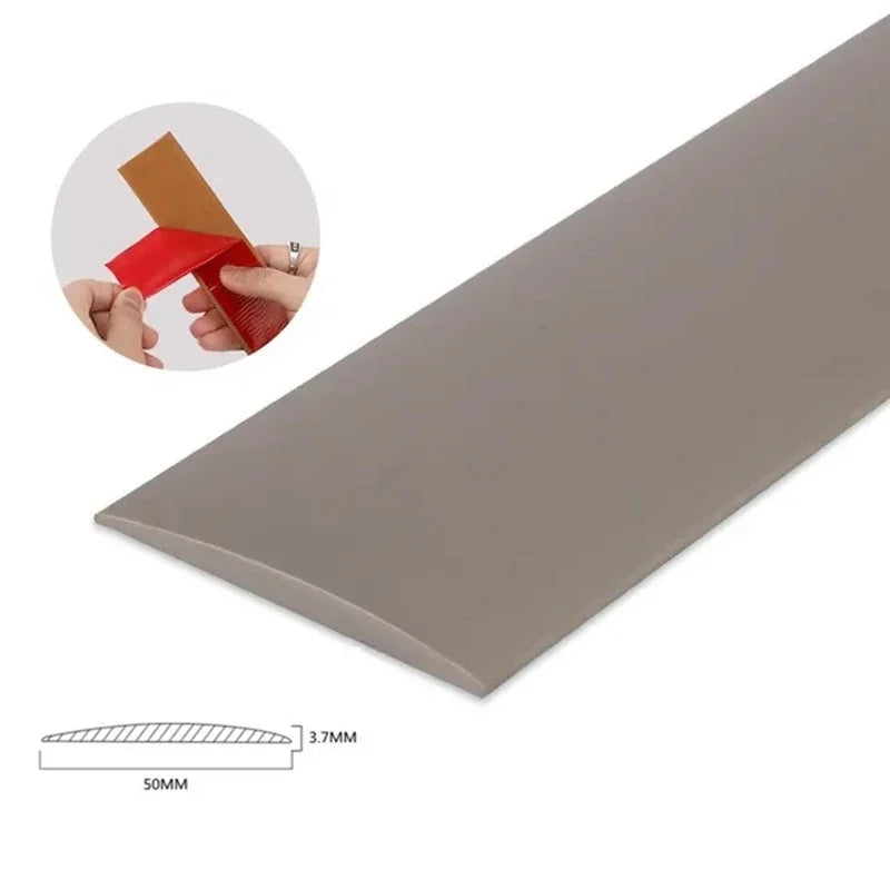 "5cm PVC Wood Floor Transition Strip - Self-Adhesive Edge & Seam Flat Buckle"