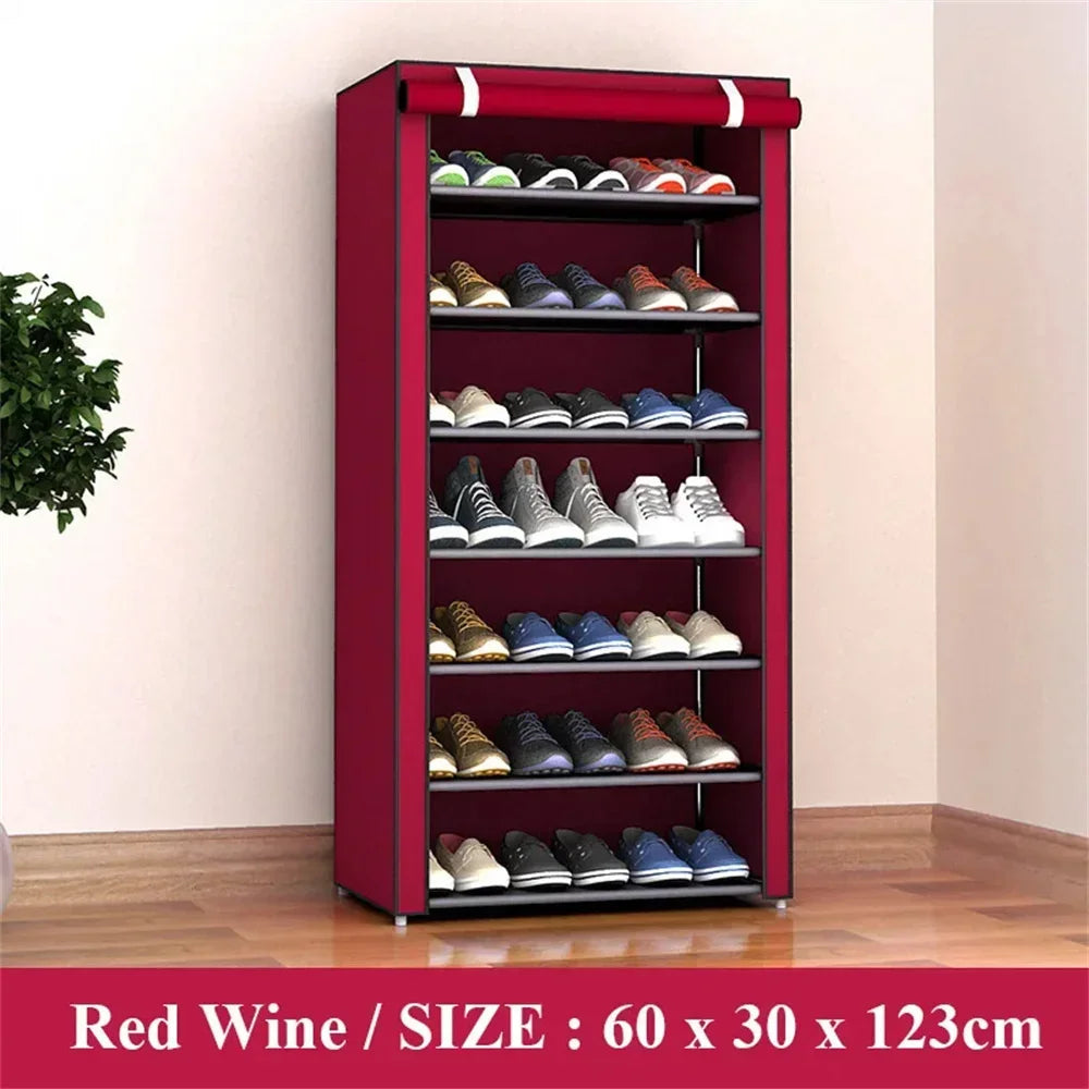 Multilayer Shoe Rack Organizer–Space-Saving Dustproof Shelf for Entryway & Home