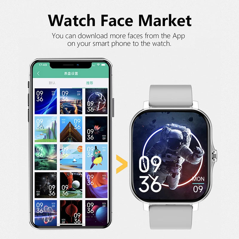 Sports Smart Watch Fitness Tracker Health Monitor Waterproof Wireless Call
