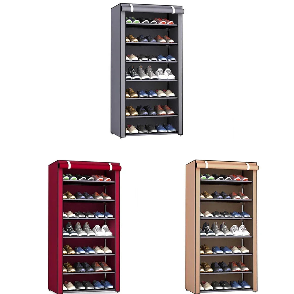 Multilayer Shoe Rack Organizer–Space-Saving Dustproof Shelf for Entryway & Home