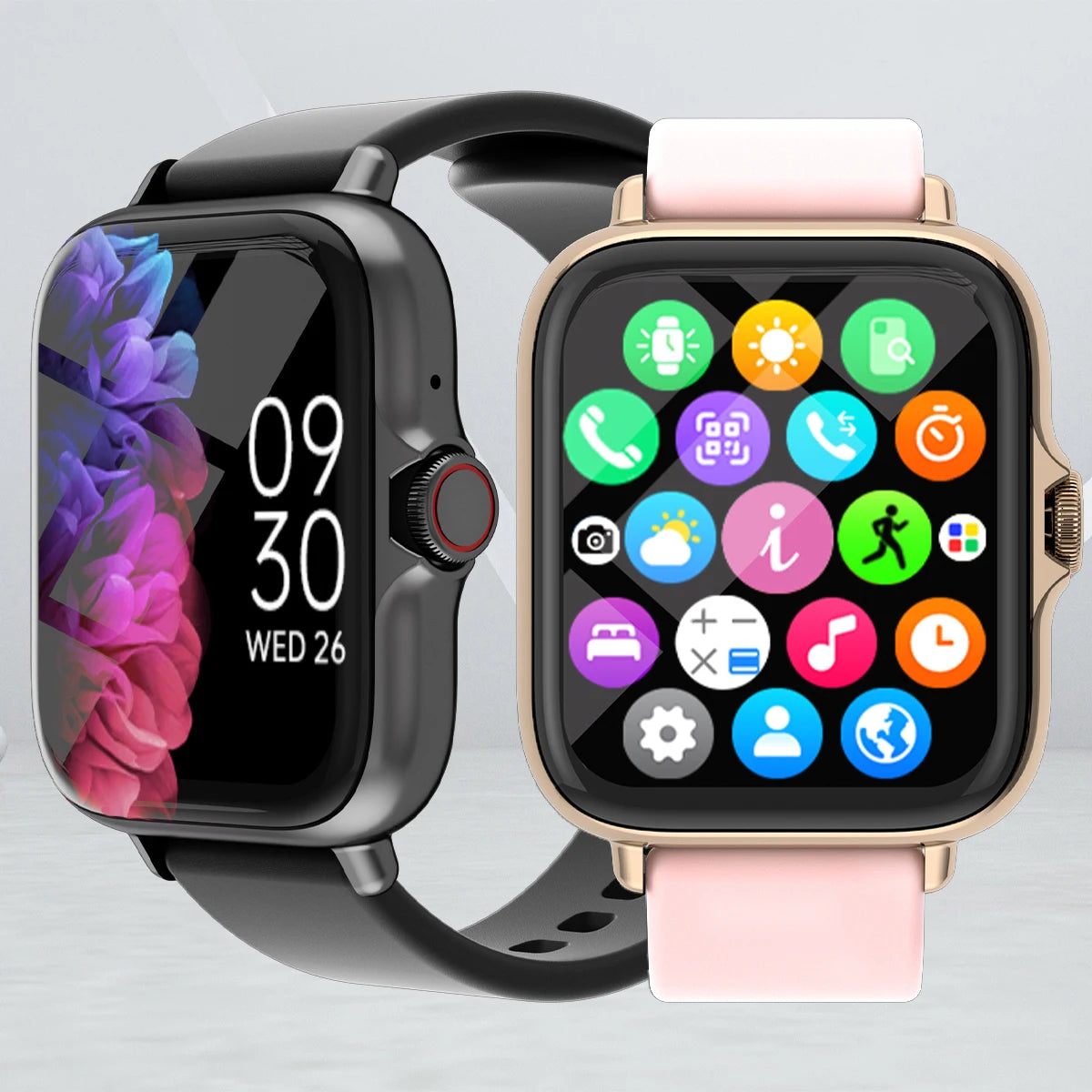 Waterproof Smart Watch with Call,Sleep Monitor,Sports Tracker for iPhone Android
