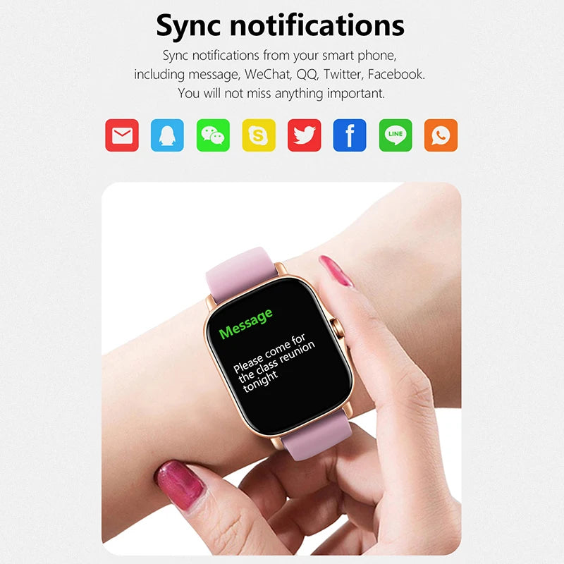 Sports Smart Watch Fitness Tracker Health Monitor Waterproof Wireless Call